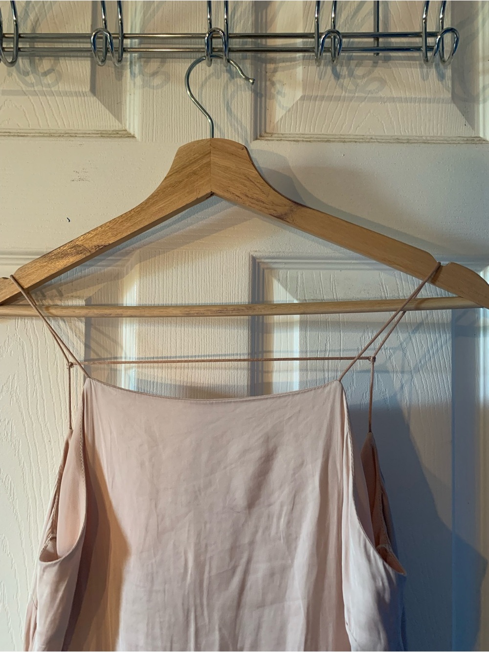 Zara Blush Pink Slip Dress - Spaghetti Straps - Picture 3 of 13